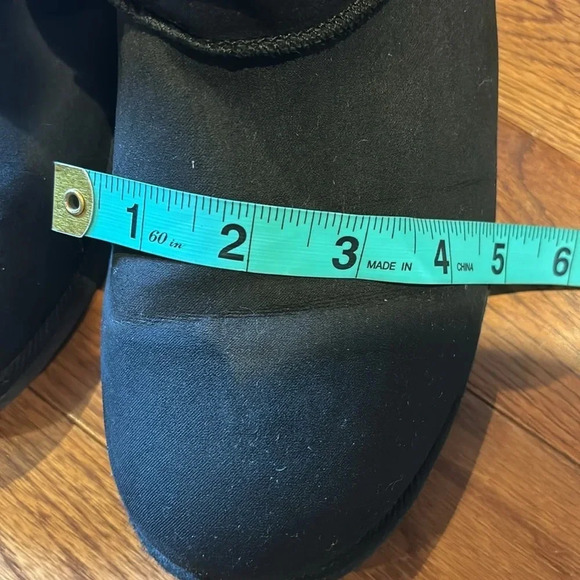 Juicy Couture faux fur studded black suede  boots Sz 10 - Picture 10 of 13